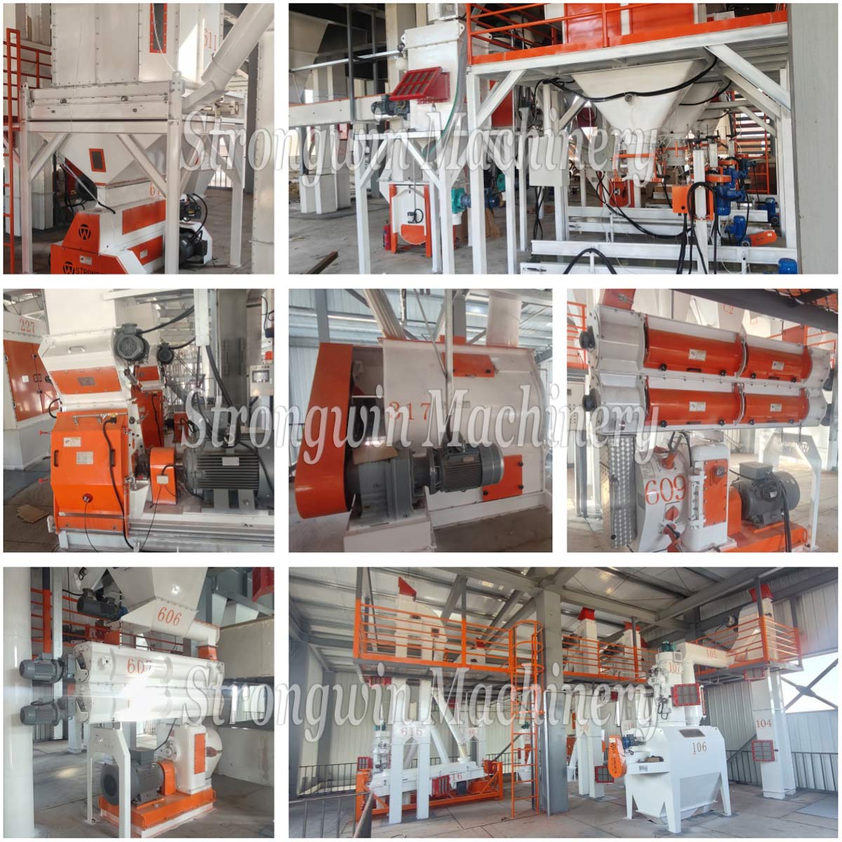 The installation of 20 tons per hour feed powder production line and SZLH350 pellet production line has been completed.