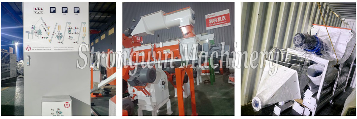 SZLH250 Animal Feed Pellet Making Plant packing and shipping to Albania