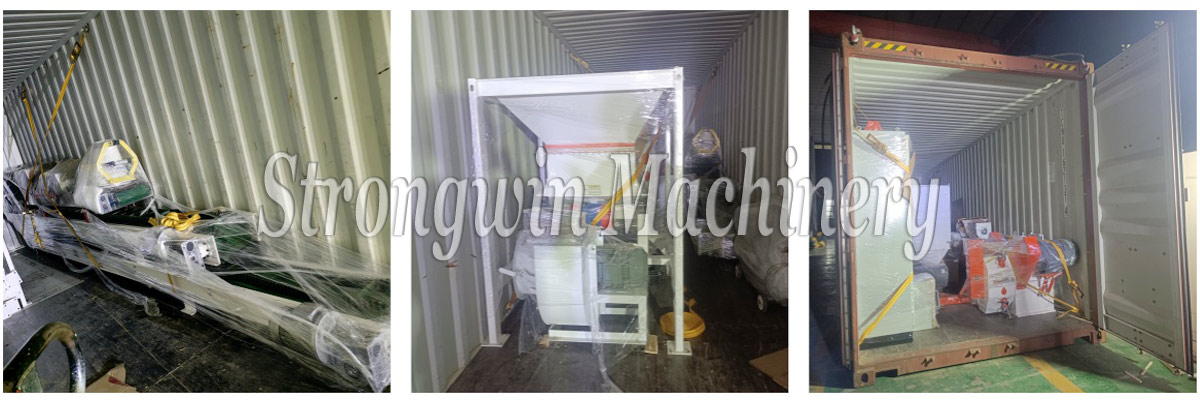 SZLH250 Animal Feed Pellet Making Plant packing and shipping to Albania
