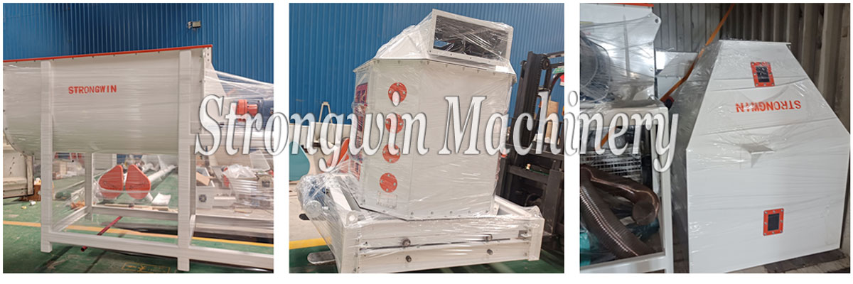 SZLH320 complete set feed pellet plant packing and shipping to America