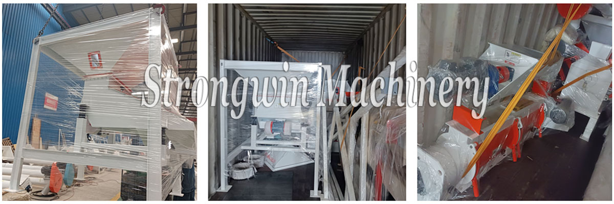 SZLH320 complete set feed pellet plant packing and shipping to America