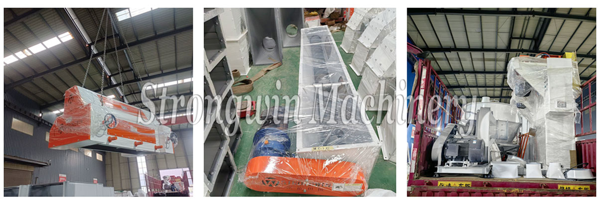 SZLH350 Complete set animal feed machine packing and shipping to Hubei Province, China