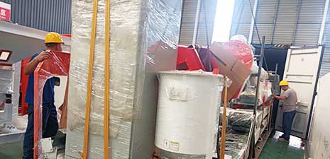 Complete set of SZLH320 Feed Pellet Production Machine packing and shipping to Colombia