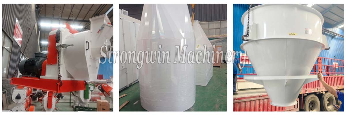 5TPH Pig Feed Pellet Manufacturing Machine packing and shipping to Qinghai Province, China