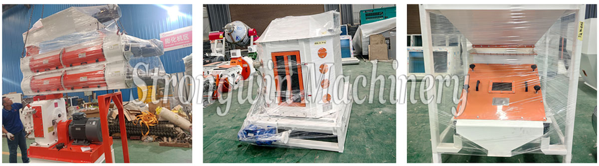 2-4TPH pig feed production plant packing and shipping to Jiangxi Province, China