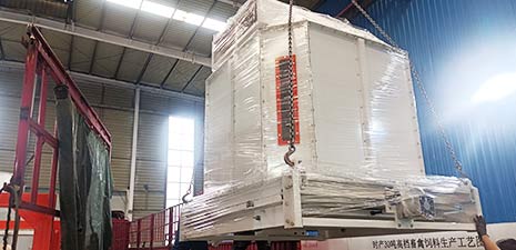 SZLH350 animal feed pellet palnt machine packing and shipping