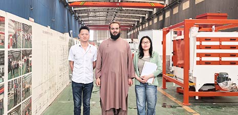 Afghan customer visited our factory