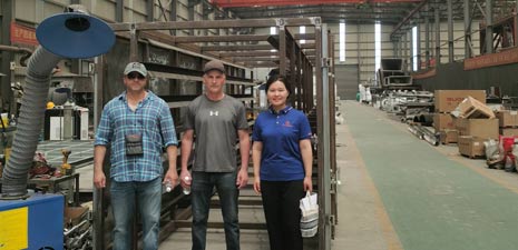 Tajikistan customers visit our factory