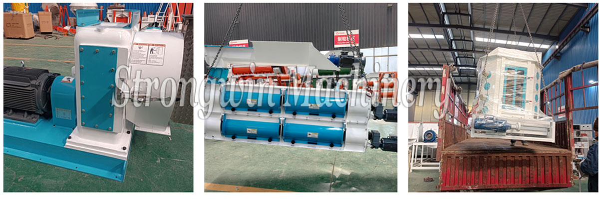 SZLH320 pig feed processing plant equipment packing and shipping to Anhui Province, China