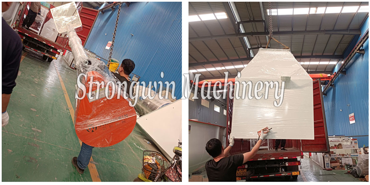 SZLH250 Rabbit Feed Production Line packing and shipping to Guizhou Province, China