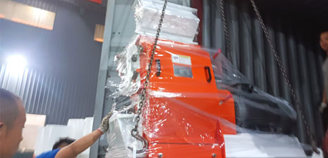 37kw Animal Feed Crushing System Machines Packing and Shipping to Guinea