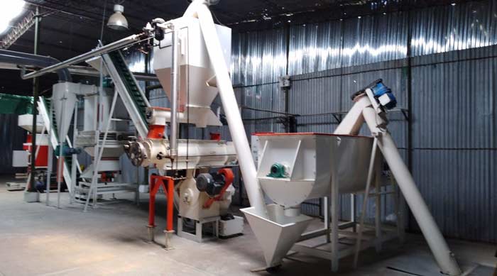 feed pellet making plant install in Peru