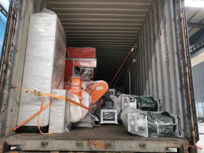 SZLH250 poultry feed production line will sent to Kenya