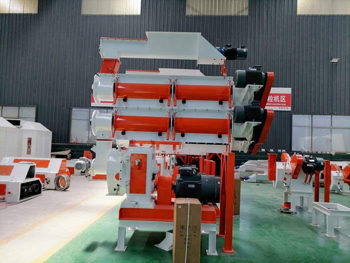 Complete set SZLH320 feed pellet production plant packing and shipping to Ecuador