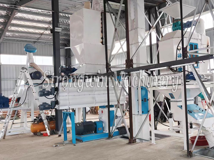 Customized duck feed pellet production plant project