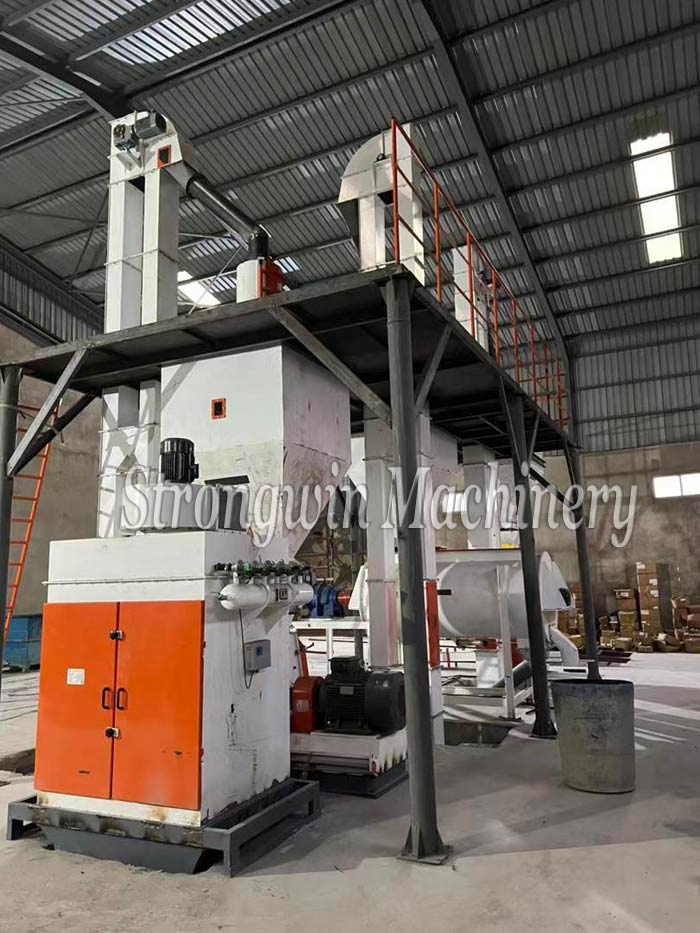 5 tons per hour feed powder production line being installed in Zambia