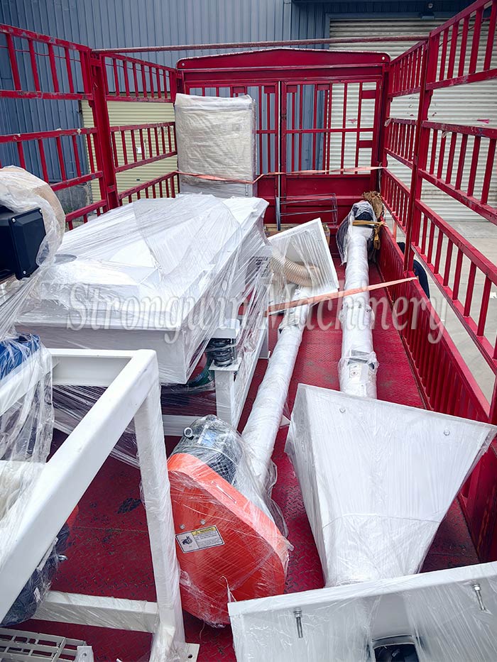 Animal Feed Mixing System Machine packing and shipping to Bangladesh
