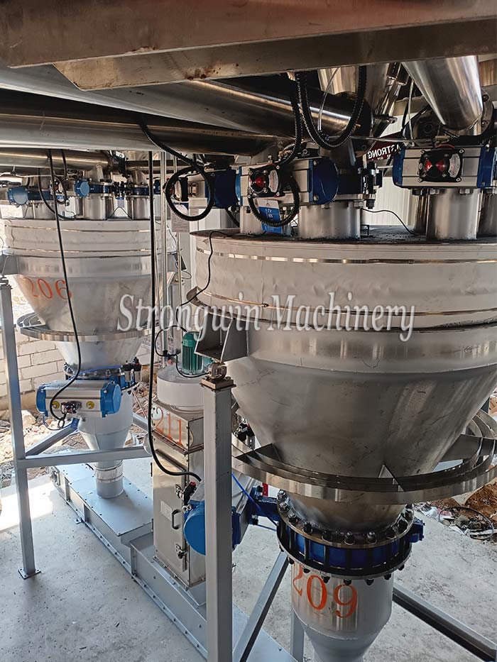 Stainless steel 250kg per batch fully automatic premix production line installation completed