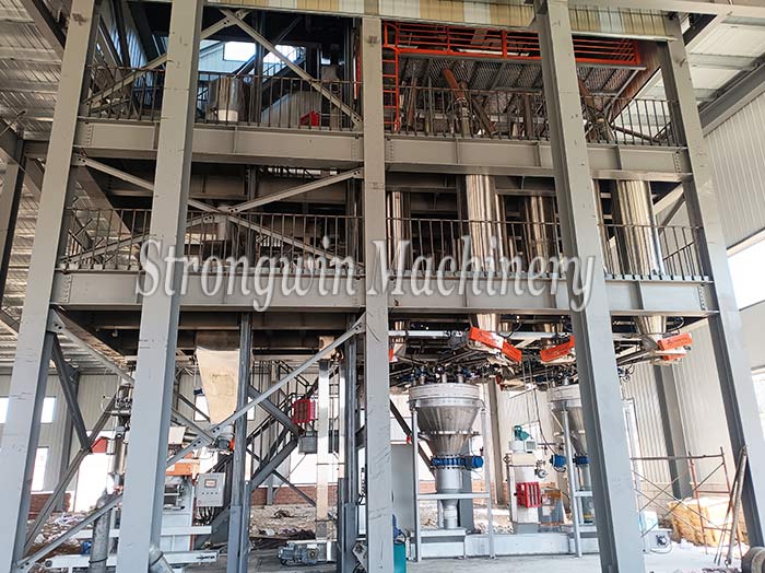 Stainless steel 250kg per batch fully automatic premix production line installation completed