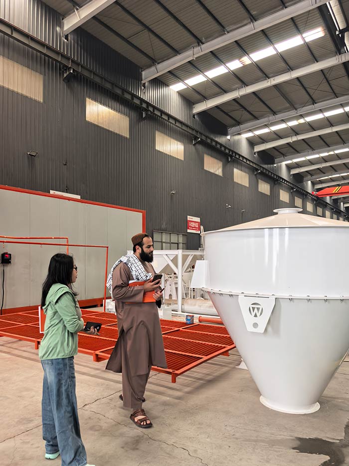 Afghan customer visited our factory