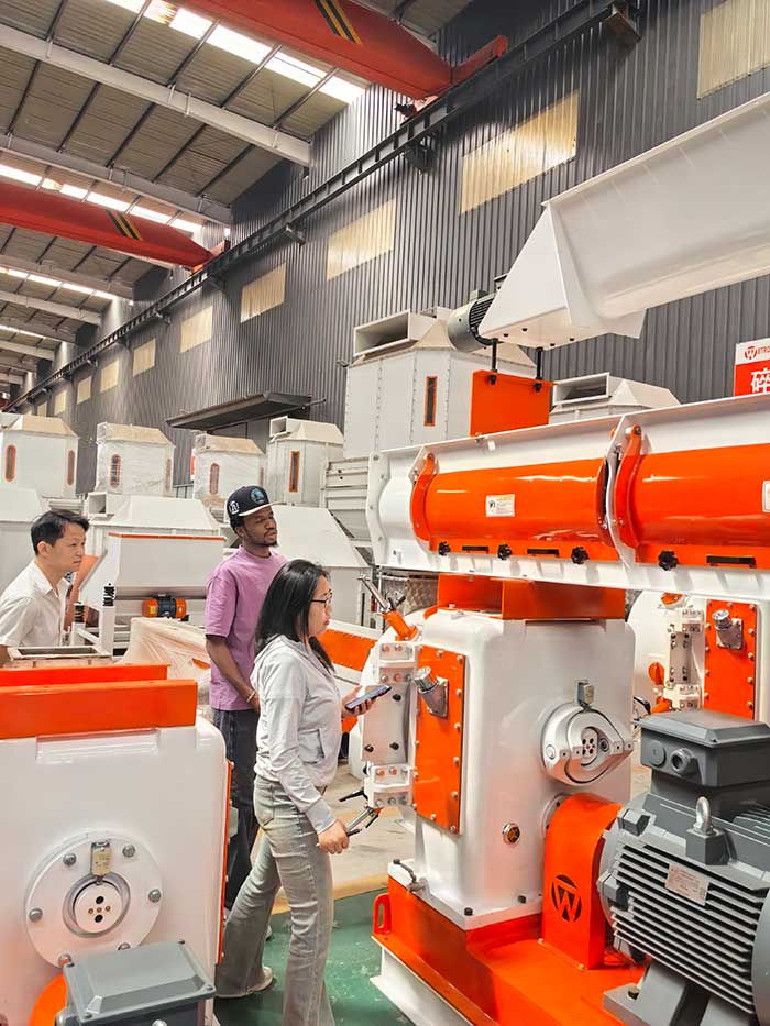 Cote d’Ivoire Customer Visited Strongwin Machinery Factory and Placed Orders for Feed Production Line