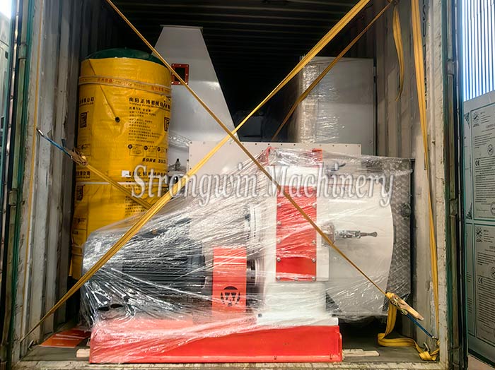 Animal feed production plant packing and shipping to C?te d’Ivoire