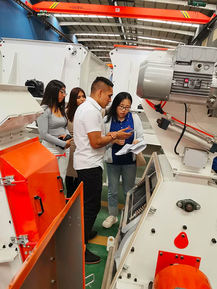 Customers from Peru visited our factory for Animal Feed Plant
